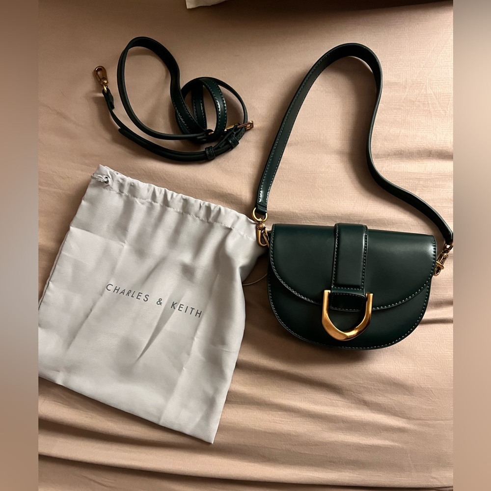 Mini Gabine Saddle Bag (Green) - Picture 11 of 12